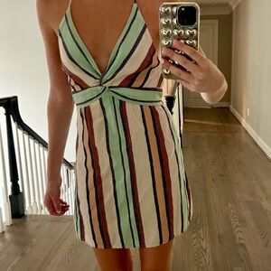 Free People Striped mini sundress